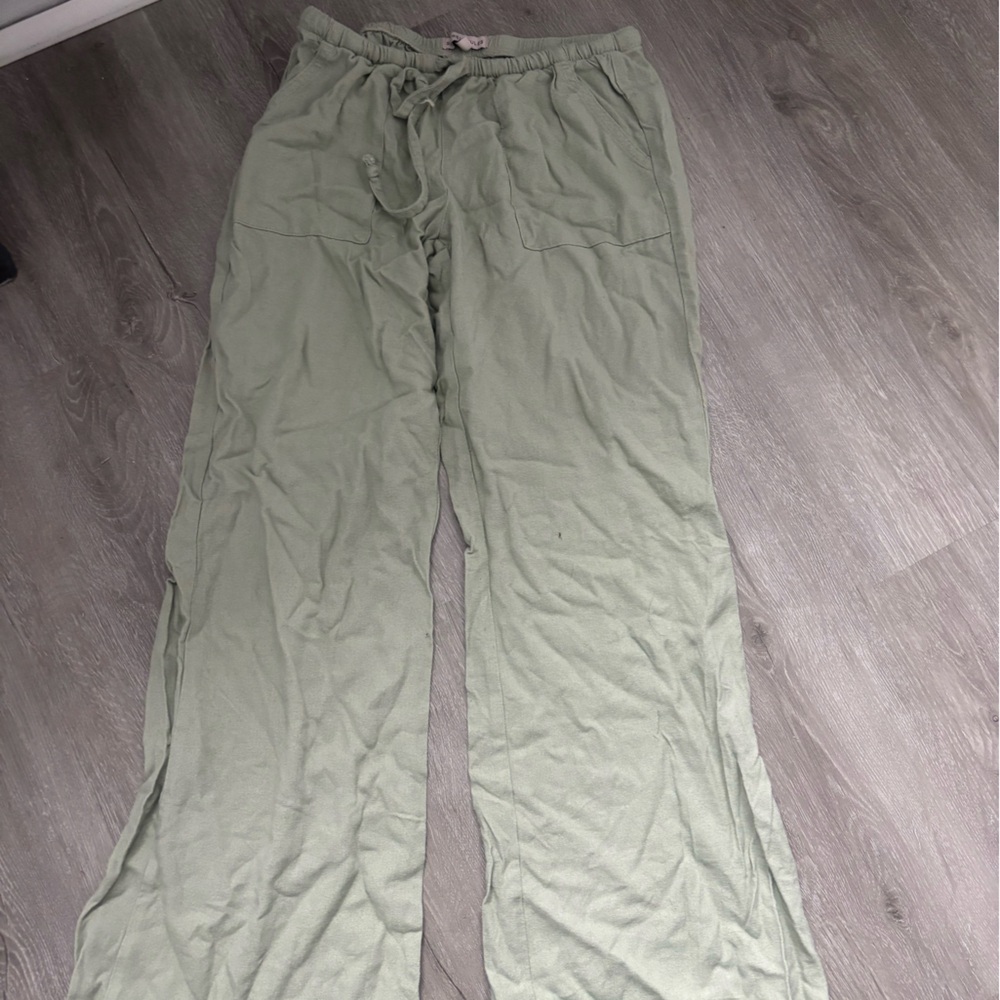 Light Green Relaxed Fit Pants